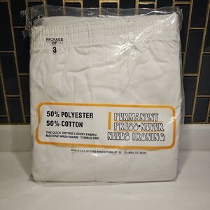 Vintage Mens Boxer Shorts Stone Mfg. Luxury Poly Cotton New 3 Pack Lot Of 2 USA‎